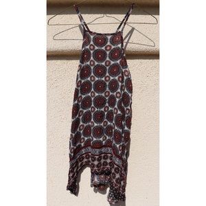 Multicolor Print Boho Tank Top